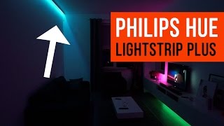 Philips Hue Lightstrip Plus  Livingroom Light Ideas [upl. by Ynohtnaluap512]