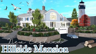 Bloxburg Hillside Mansion Build Tutorial [upl. by Assirol938]