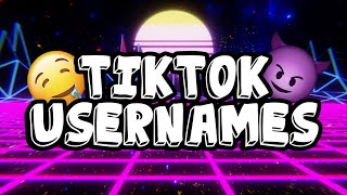 BADASS TIKTOK USERNAMES [upl. by Eitten]