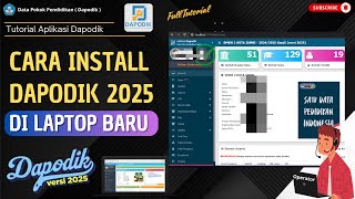 Cara Install Dapodik 2025 di Laptop Baru [upl. by Adnarim177]