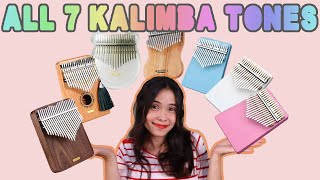 Kalimba sound comparison ALL 7 KALIMBA TUNINGS on the kalimba SUB [upl. by Inalem61]