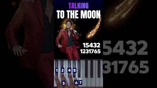 Talking to the moon  Bruno Mars  Piano tutorial [upl. by Aicetal]