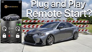 HOW TO INSTALL 12 VOLT SOLUTIONS REMOTE START  LEXUS 3IS [upl. by Ancel]