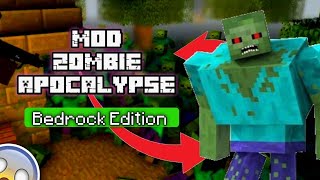 ZOMBIE APOCALYPSE Mod for Minecraft PE bedrock  DOWNLOAD [upl. by Tori]