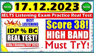 IELTS LISTENING PRACTICE TEST 2023 WITH ANSWERS  17122023 [upl. by Anyah]