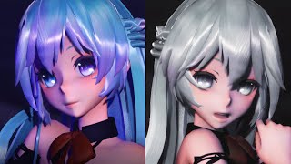 【MMD 4K】Romeo amp Cinderella X Mirishira ロミオとシンデレラ X ミリしら 【TDA Simple Black Miku】 [upl. by Sheedy]