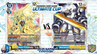 DIGIMON TCG Ultimate Cup EUROPA 2024 Magnamon X Blue vs AncientGarurumon Blue [upl. by Duwad]