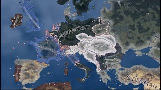 Communist Takeover  Kaiserreich HOI4 Timelapse [upl. by Nawak]