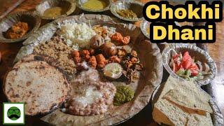 Famous Chokhi Dhani Thali in Jaipur  Best Indian Food [upl. by Neeka]