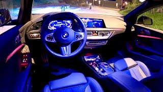 New BMW 1 Series 2021  CRAZY AMBIENT LIGHTS demonstration M Sport interior [upl. by Aryt]