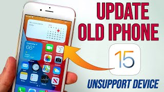 How to Update iPhone 6 to iOS 15  Install iOS 15 Unsupported iPhone 65s [upl. by Jochbed238]