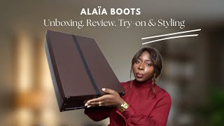 Alaia Shoes  Unboxing Review and Styling [upl. by Ileek]