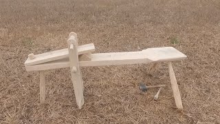 Building a bodgers shave horse with all the dimensions [upl. by Michell]