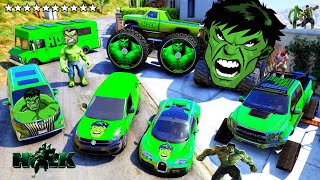 GTA 5  Franklin Stealing Secret HULKS Cars [upl. by Sidalg502]