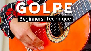 How to play GOLPE  Flamenco Guitar Lesson [upl. by Africah367]