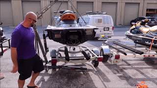 HOW TO MOVE YOUR PWC FROM TRAILER TO TRAILER AT HOME SEADOO YAMAHA WAVERUNNER KAWASAKI JET SKI [upl. by Novled]