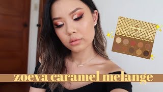 ZOEVA CARAMEL MELANGE • 3 Looks Review amp Swatches [upl. by Eirrod]