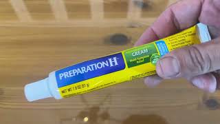 Review Preparation H Hemorrhoid Cream with Aloe for MultiSymptom Relief  18 Oz Tube [upl. by Ytirahc]