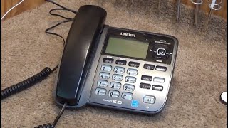 Uniden D1688 CordedCordless Phone with Digital Answering System  Initial Checkout [upl. by Lasley]