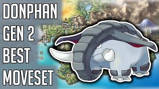 Donphan Gen 2 Best Moveset  Donphan Best Moveset Moves Pokemon Gold Silver Crystal [upl. by Ahsot194]