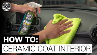 ALL NEW How To Ceramic Coat Interior  Chemical Guys [upl. by Notlad256]