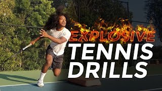 7 BEST Explosive Tennis Power Training Exercises You Should Be Doing Increase Speed  Agility [upl. by Yaj]