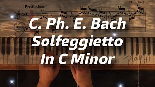 C Ph E Bach Solfeggietto in C Minor H 220 Wq 1172 Piano Tutorial [upl. by Trudy]