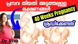 Pregnancy Labor symptoms malayalamPregnancy [upl. by Naggem552]