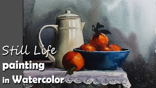 Painting A Realistic Still Life in Watercolor  Episode2 [upl. by Germaun]