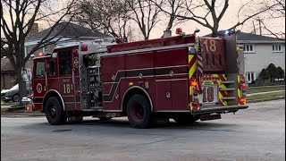 Skokie Fire Dept Ambulance amp Engine 18 Responding [upl. by Ydnelg388]