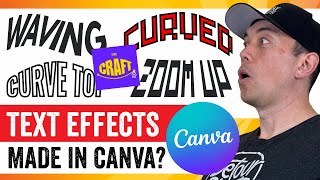 HOW TO WARP TEXT IN CANVA using TypeCraft Step by step tutorial [upl. by Hakeem]