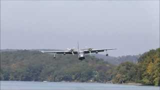 Albatross Landing and Taking Off on Candlewood Lake CT [upl. by Assyli]