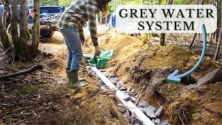 Building a Grey Water Drain System for our Off Grid Cabin [upl. by Rhee]