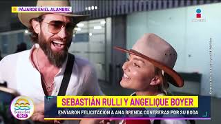 Sebastián Rulli y Angelique Boyer VUELVEN tras un mes de luna de miel en Argentina  Sale el Sol [upl. by Rdnaskela]