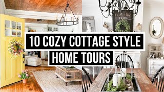 10 Cozy Cottage Farmhouse Home Decor Tours [upl. by Pammie]