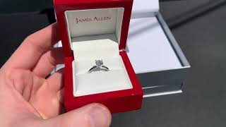 JAMES ALLEN 1 CARAT Lab Grown Engagement Ring UNBOXING [upl. by Nalahs]