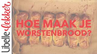 Zelf worstenbrood maken basisrecept met gehakt [upl. by Arsi536]