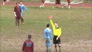 CALCIONE ALLARBITRO CHE FISCHIA LA FINE [upl. by Nimra215]