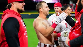 Spencer Steer hits walkoff double vs Cubs [upl. by Noby485]