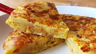 Easy Spanish Omelette For One Or Two  Tortilla de Patatas [upl. by Airamalegna]