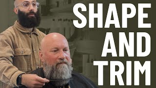 BEST Beard Tips for Barbers How to Trim and Shape [upl. by Wilkey194]