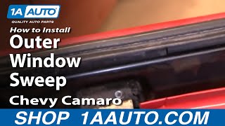 How to Replace Window Sweep 8292 Chevy Camaro [upl. by Sailesh]