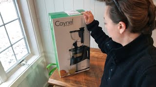 Caynel Slow Masticating Juicer Extractor unboxing amp review [upl. by Cottrell606]