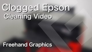 How to Clean a Severely Clogged Epson Desktop Print Head – Freehand Graphics™ [upl. by Nahtanod]