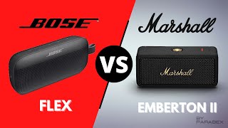 BOSE SoundLink Flex  MARSHALL Emberton II COMPARATIF [upl. by Anirbak963]