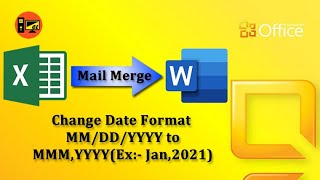 How to set Ms word Mail merge date format एम एस वर्ड में मेल मर्ज करते समय डेट फॉर्मेट को सही करे [upl. by Charry492]