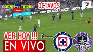 Cruz Azul vs Mazatlán En Vivo Donde Ver a que Hora Juegan CRUZ AZUL VS MAZATLAN Partido Hoy Octavos [upl. by Nilcaj453]