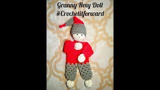 How to Crochet Granny Hexy Doll  Granny Hexagon Doll Pattern  Crochet Doll  Easy Crochet Hey Doll [upl. by Harriett]