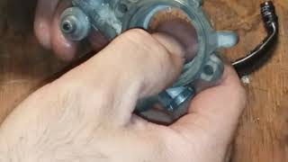 Showing the oil pump for Stihl 034 AV chain saw [upl. by Airrat]