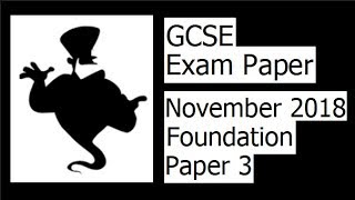 Edexcel GCSE Maths November 2018 3F Exam Paper Walkthrough [upl. by Caron]